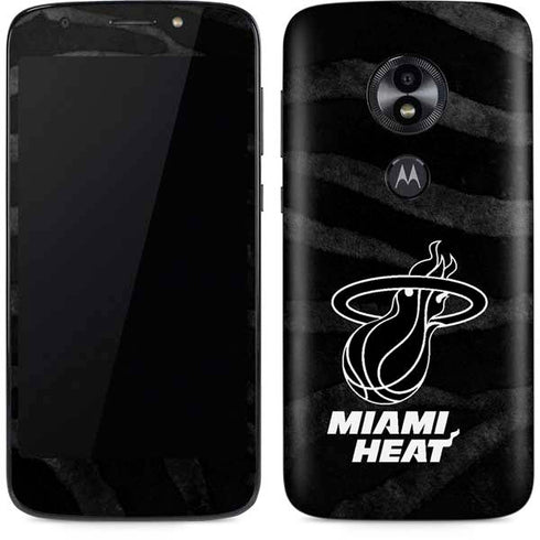 NBA Miami Heat Black Animal Print Moto E5 Play Skin